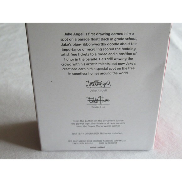 FLAW* 2021 Hallmark SuperMarioWorld Nintendo Console Ornament Magic Light Sound - Picture 7 of 12